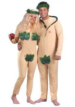 Fun World Sinful Adam And Eve Couples Costume