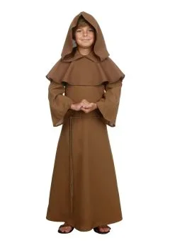 Fun Costumes Child Brown Monk Robe Costume