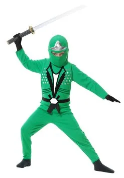 Charades Child Ninja Avengers Series II Green Costume