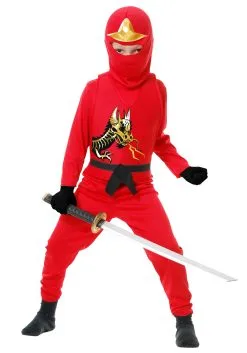Charades Ninja Avengers Series II Red Child Costume
