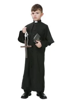 Fun Costumes Kids Deluxe Priest Costume