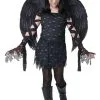 California Costume Collection Angel Of Darkness Costume For Girls