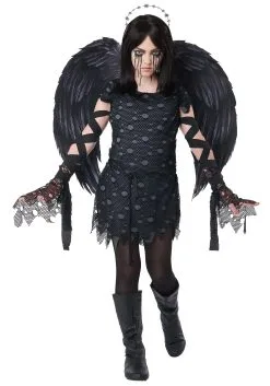 California Costume Collection Angel Of Darkness Costume For Girls