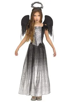 Fun World Girls Onyx Angel Costume