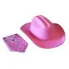 Aeromax Pink Sparkle Girl's Cowboy Hat & Bandana Set