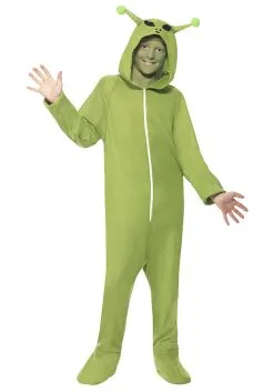 Smiffys Green Alien Jumpsuit Costume For Kids