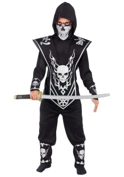 Fun World Kids Skull Ninja Costume