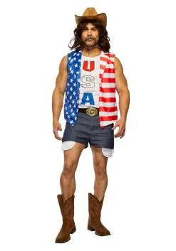 Seeing Red American Cowboy Costume For Men