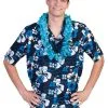 Funny Fashions Hawaiian Hibiscus Shirt For Men