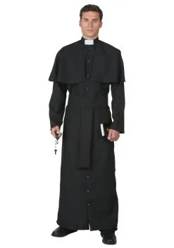 Fun Costumes Plus Size Deluxe Priest Costume
