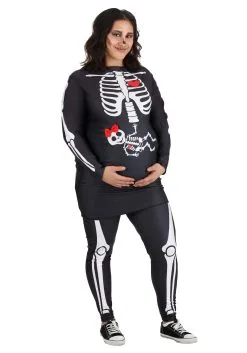 Fun Costumes Plus Size Maternity Skeleton Costume For Women