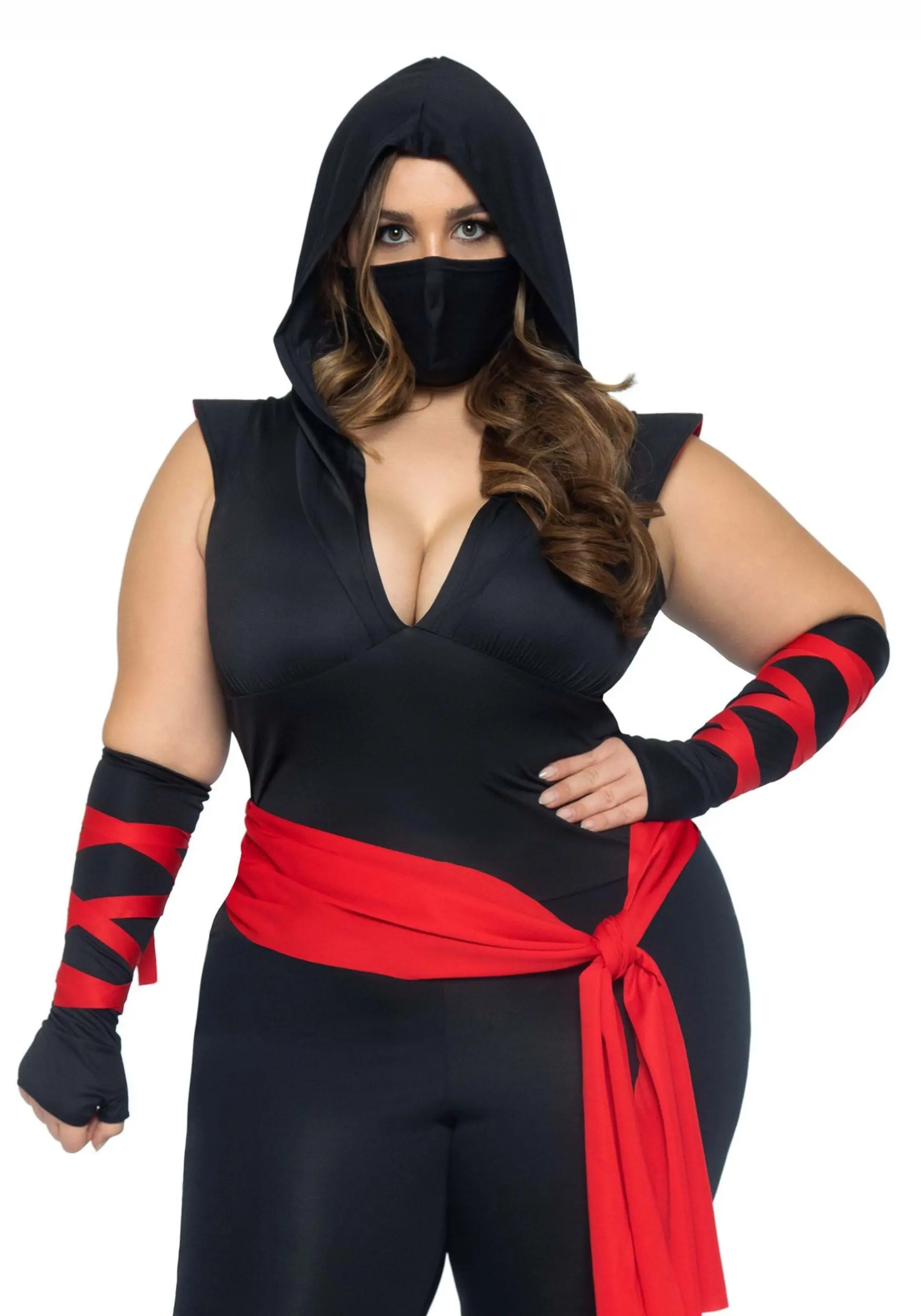LEG AVENUE Deadly Ninja Women's Sexy Plus Size Costume - Image 3