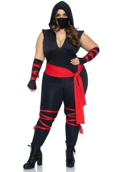LEG AVENUE Deadly Ninja Women's Sexy Plus Size Costume