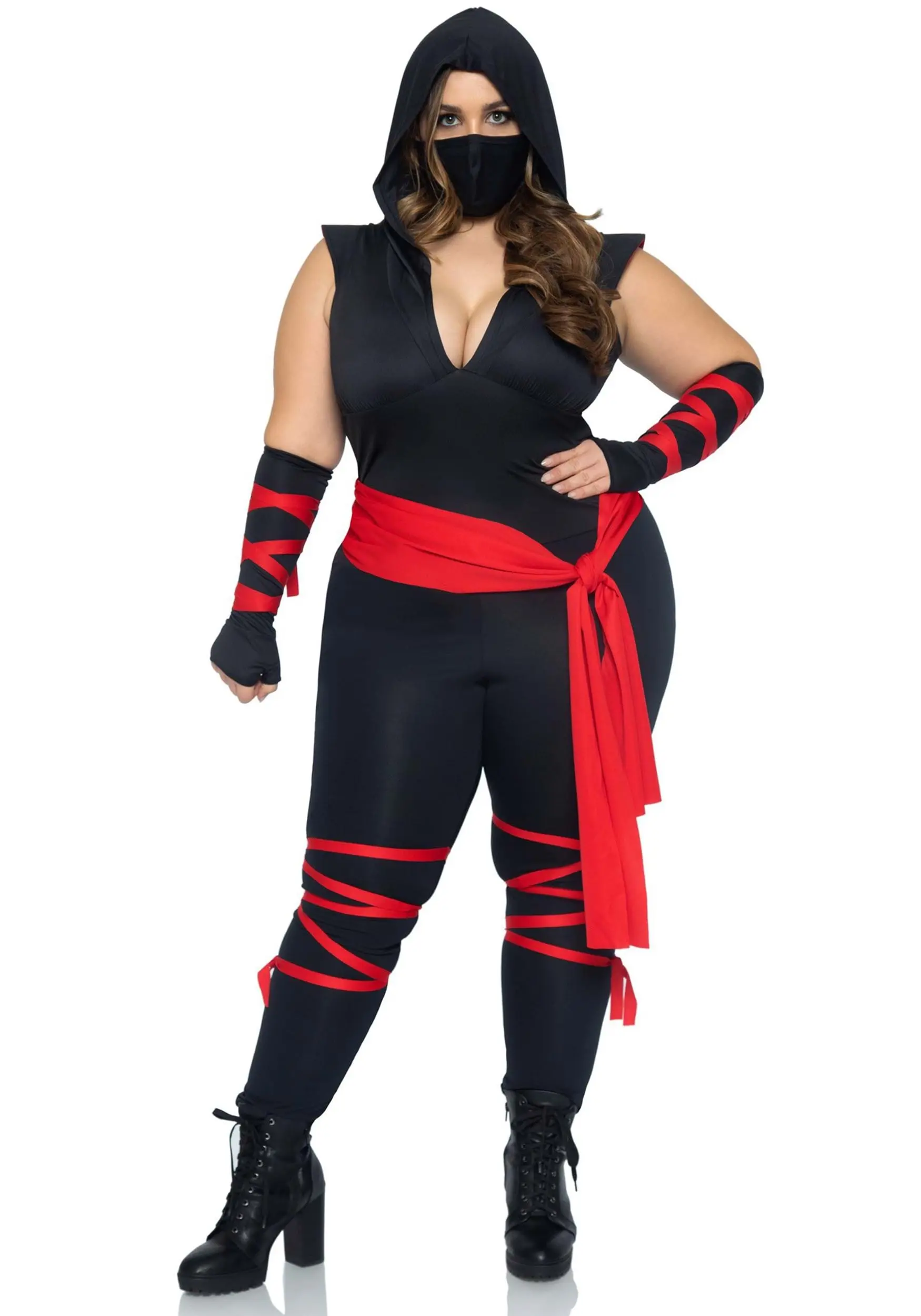 LEG AVENUE Deadly Ninja Women's Sexy Plus Size Costume