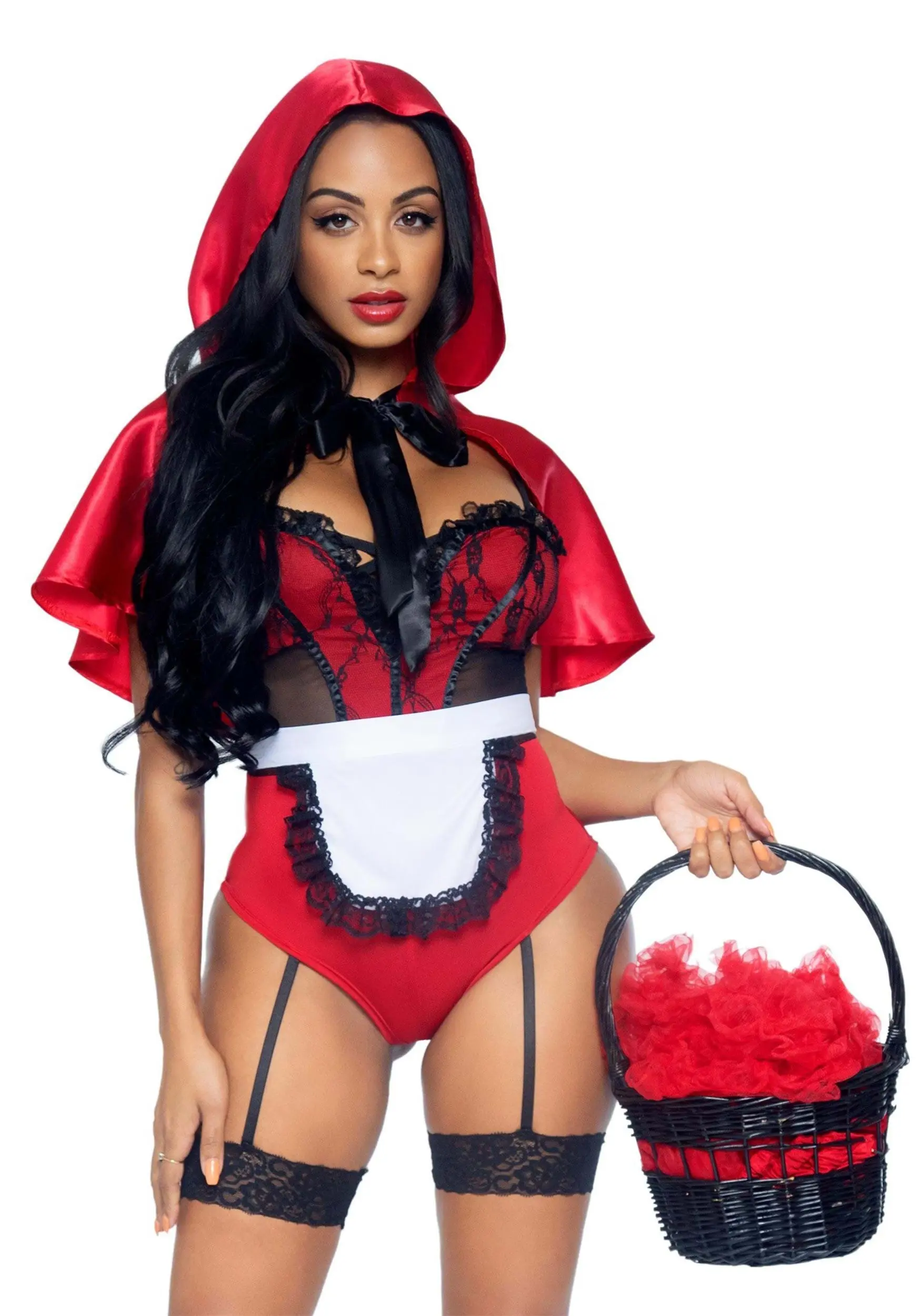 LEG AVENUE Naughty Miss Red Women's Sexy Costume