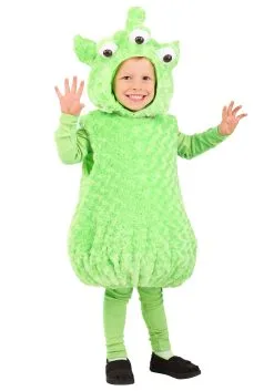 Savvy Garments Green Alien Costume For Toddlers