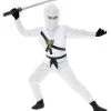 Charades White Child Ninja Costume