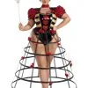 Party King Plus Size Women's Caged Heart Queen Costume