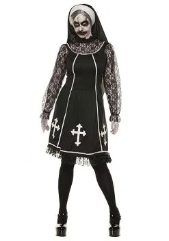 Underwraps Lace Nun Costume For Women