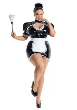 Party King Women's Plus Size Maid For You Costume