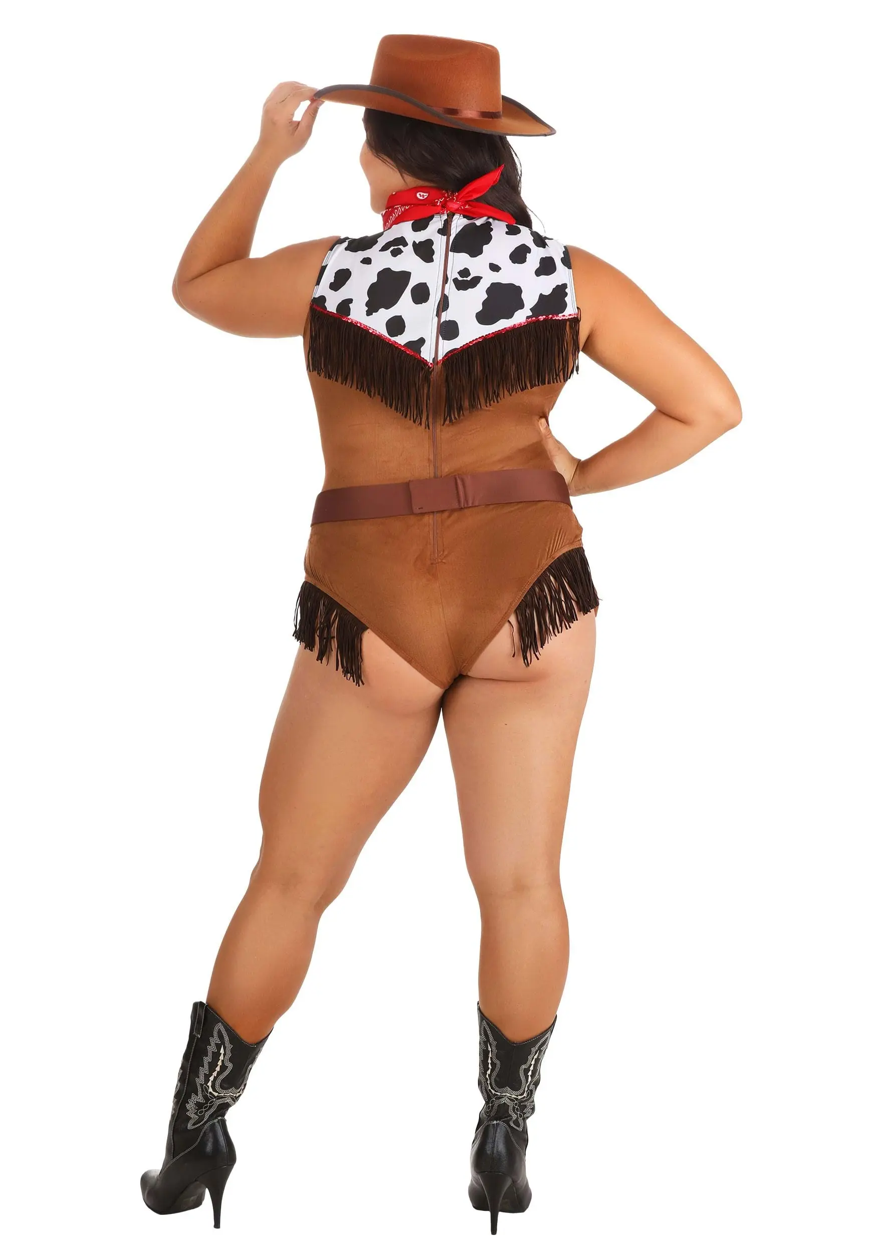 Party King Plus Size Wild West Hottie Costume For Women - Image 2