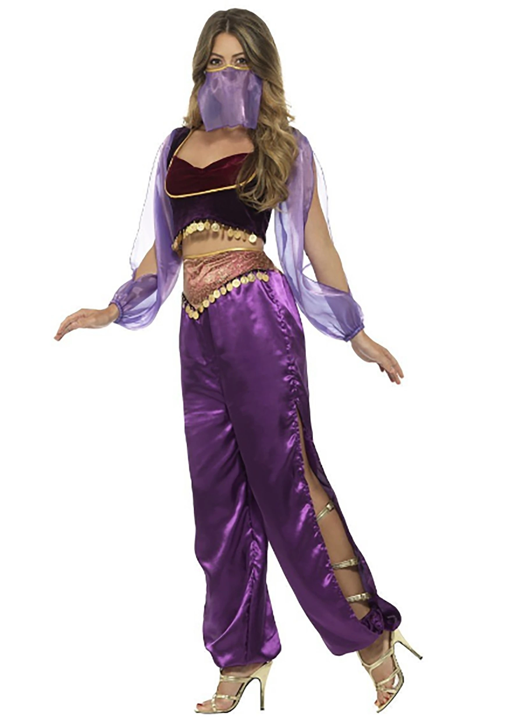 Smiffys Purple Belly Dancer Women's Costume - Image 3
