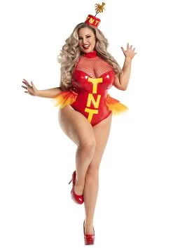 Party King Sexy Plus Size Dynamite Costume For Women