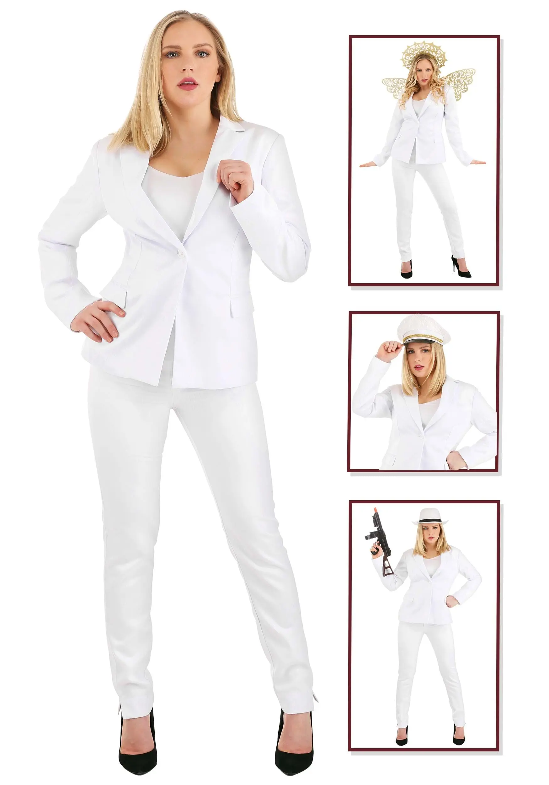 Fun Costumes White Suit For Women